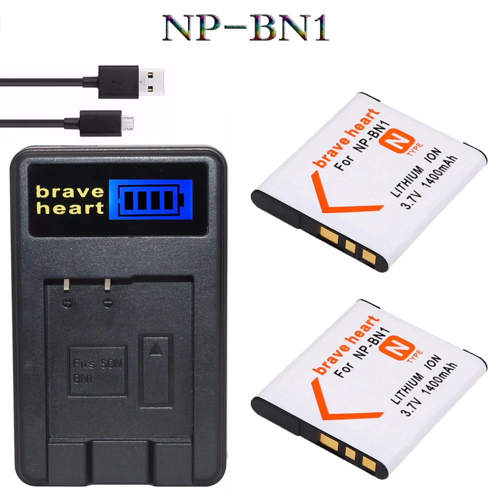 

Hotsell 2x bateria NP-BN1 np bn1 NPBN1 battery + LCD USB charger for sony DSC WX220 WX150 DSC-W380 W390 DSC-W320 W630 camera