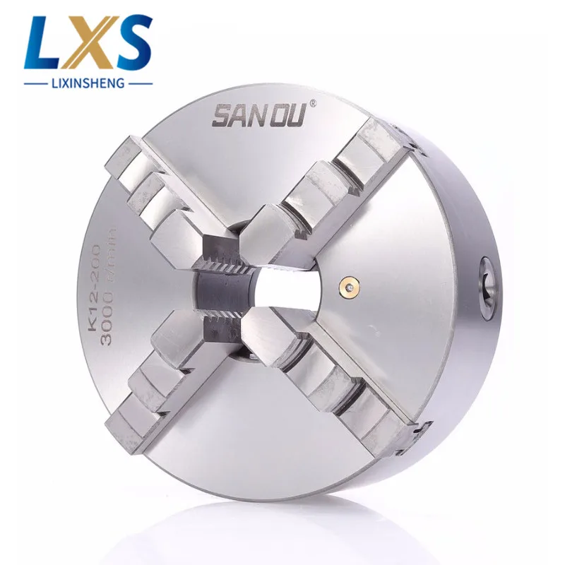 

Self-Centering 8" K12-200 200mm Hardened Steel CNC Four-jaw Lathe Chuck