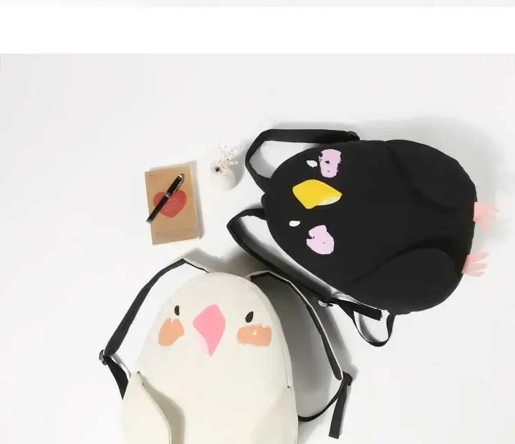 Японские милые рюкзаки животного попугая Школьные сумки для девочки-подростки Большой туристический рюкзак Q173