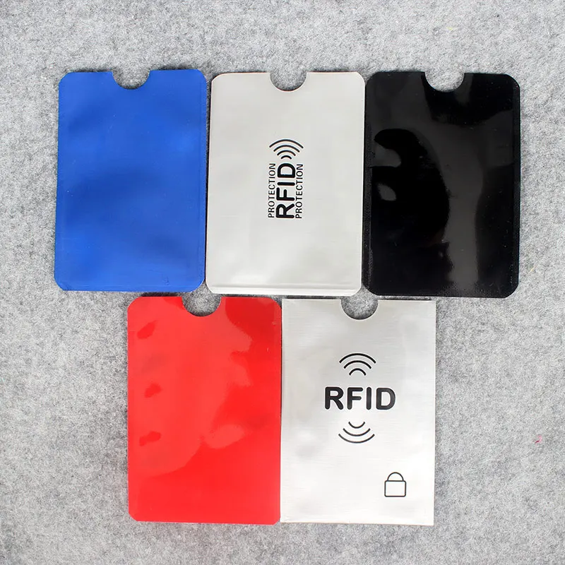 5 шт./лот Блокировка цвета Rfid считывателя держатель для карт чехол банковских