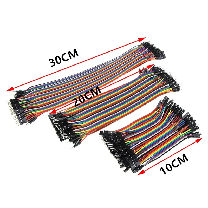 

Dupont Jumper Wire 10CM 20CM 30CM for Arduino Breadboard Cable Line Male to Male Male to Female Female to Female Electronic DIY