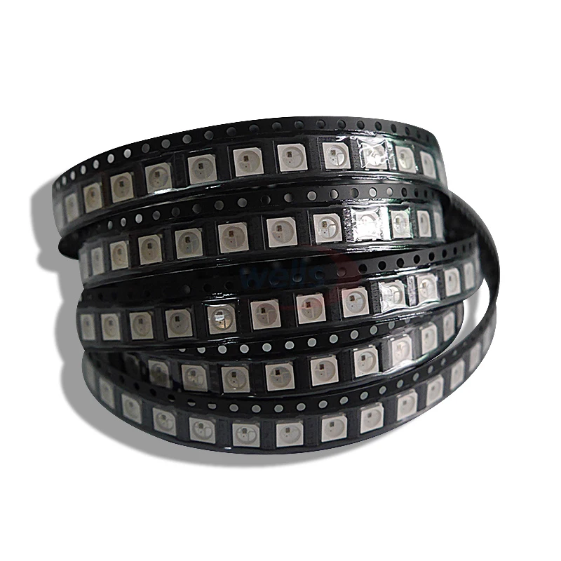 20 ~ 1000 шт. WS2812B светодиодный чип 5050 RGB SMD Черный/Белый версия WS2812 индивидуально