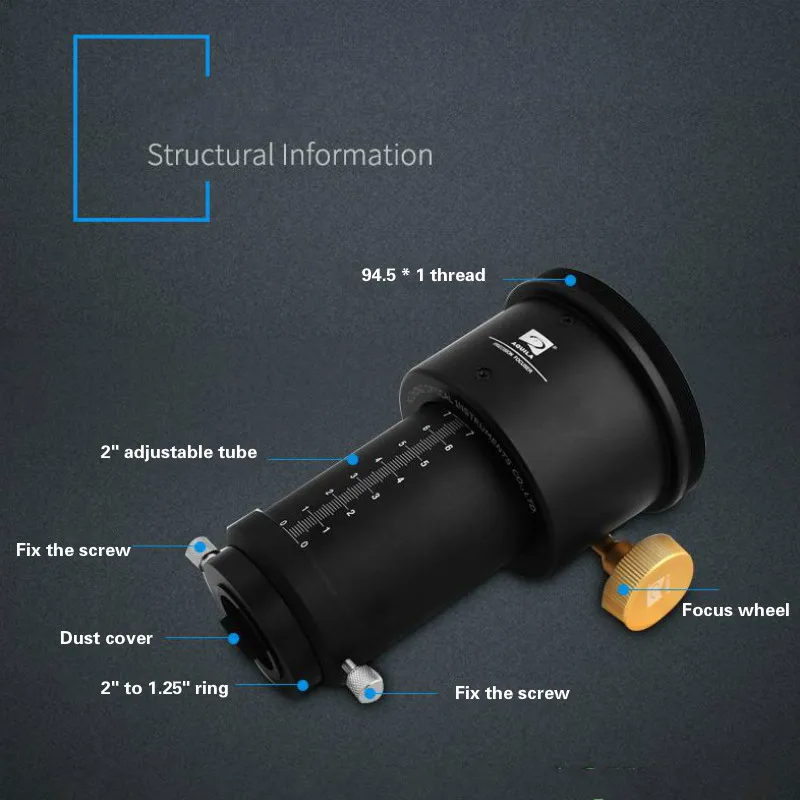 CSO рефрактор фокус адаптер металлический с 2 "до 1,25" кольцо астрономический телескоп окуляры Монокуляр зеркало интимные аксессуары