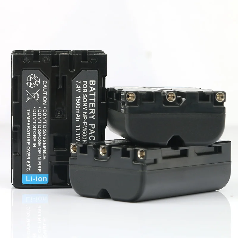 Lanfulang 3 штуки в упаковке NP-FM500H NP FM500H Li-Ion Перезаряжаемые Батарея пакет для sony Alpha цифровых зеркальных камер