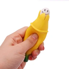 Novelty Out Silicone Banana Doll Stress Relief Toy Keychain Funny Gift Children Kids Fun Anti-stress Toys cylindrical ferrofluid anti stress toys magnetic liquid ferrofluid liquid display funny novelty gag toy kids children play fun
