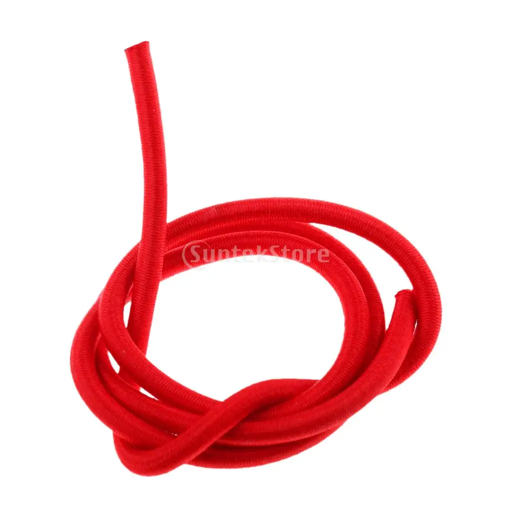 Red 4mm Marine Bungee Rope Shock Cord Car Truck Roof Racks Trailers Boats Kayaks Tie Down 0.5 1 2 3 20 30 50 75m