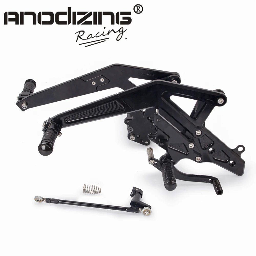 

Foot Pegs Pedals Rear Sets Footrests For Kawasaki Ninja 650 EX650 ER-6F ER-6N ER6F ER6N 2012 2013 2014