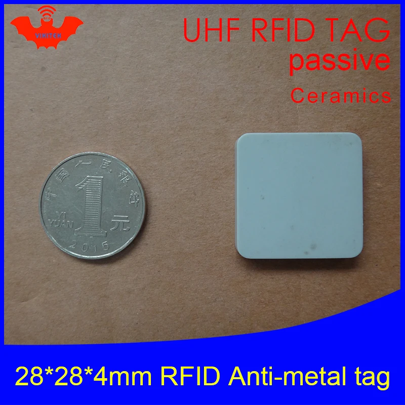 UHF RFID Метка 915 м 868 Alien Higgs3 EPCC1G2 6C инструмент для литья 28*28*4 мм квадратная керамика