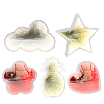 

Infinity Light Tunnel LED Light Battery Operated Cosmetic Mirror Abyss Effect Gift Decoration for Christmas