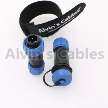 

5 Piece SP13 IP68 3 Pin Male Plug and Docking Socket Dustproof Circular Multipole IP68 Waterproof Connector