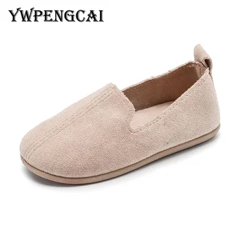 

New 2018 Spring Kids Casual Shoes Boys Loafers Soft Flat Moccasins Girls Shoes 1-7 Years Children Slip-on Shoes #8A240733