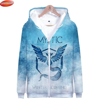 

LUCKYFRIDAYF Pokemon 3D Printed Zipper Hoodies Women/Men Long Sleeve 2018 Fashion Hooded Sweatshirts Casual Anime Hoodies