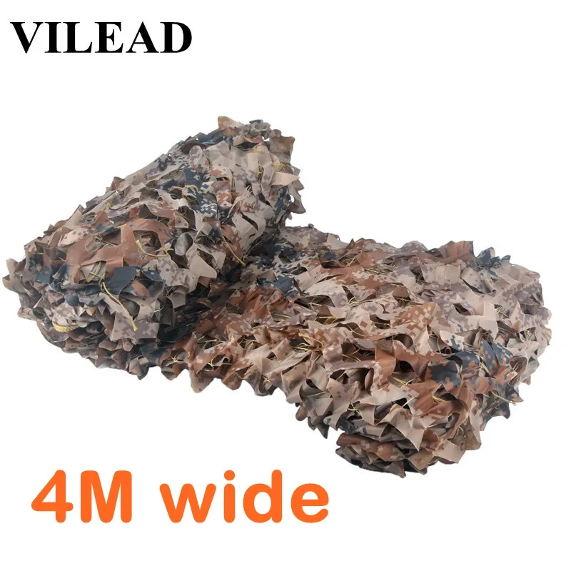

VILEAD 4M Wide Desert Digital Camo Netting Military Army Camouflage Net Jungle Shelter for Hunting Camping Tent Garden