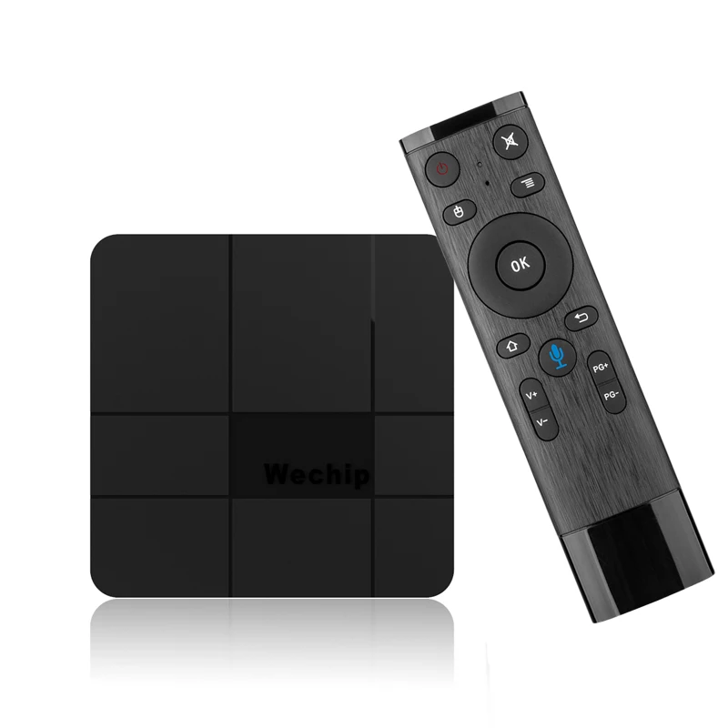 

Voice control Wechip V8 plus smart TV BOX Android 7.1 4k S905W Quad-core 2g+16g Mali-450MP5 GPU 2.4G Wireless WIFI set top box