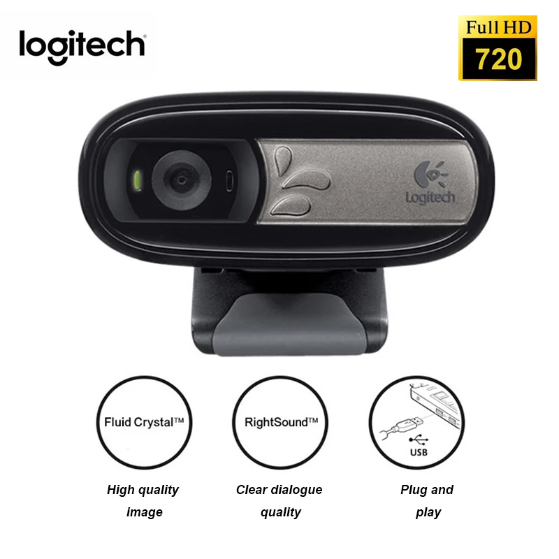 Logitech Webcam HD C170 with Built in Micphone 720P