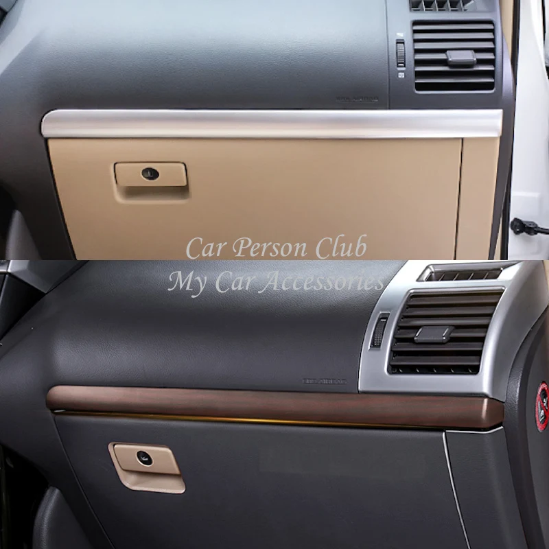 Inner Front Dashboard Center Control Strip Trims Cover For Toyota Land