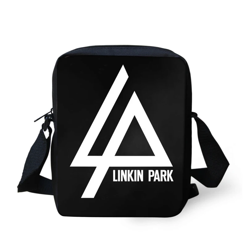 

Band Linkin Park Men Crossbody Women Handbag Messenger Fashion Travel Canvas Shoulder Male Bags for Boys Girls Kids Schoolbag