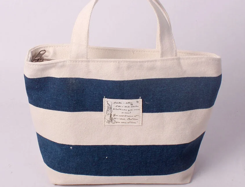 

2016 Women Ladies Stripes Canvas Shoulder Bag New Hot Messenger Bag Beach Handbag Bags Brand Totes