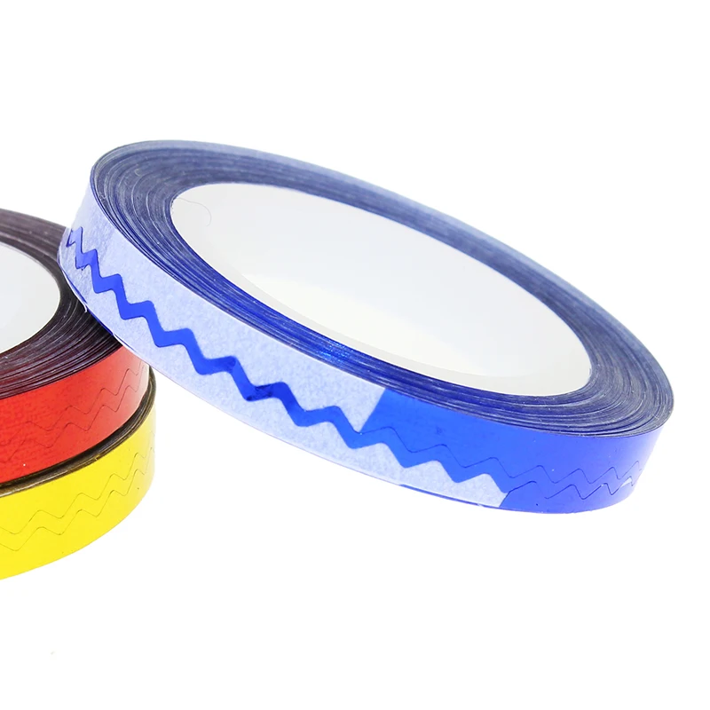 

New 1 Pcs 6 Colors Nail Rolls Waves Striping Tape Line DIY 3D Nail Art Tips Decoration Stickers For Nails Care JH236