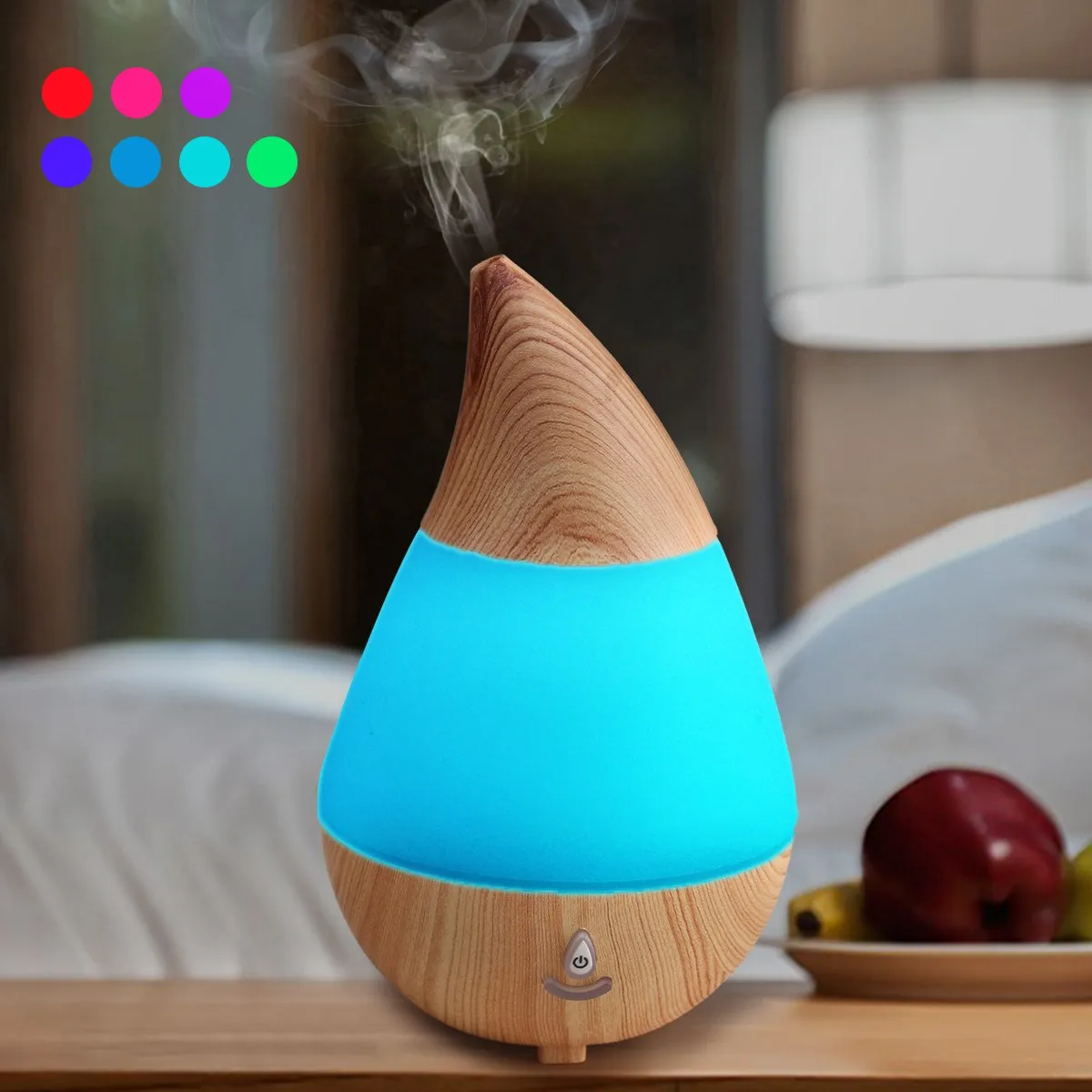 

7Colors Changing LED Lights USB Charge bluetooth Speaker 125ml Aroma Essential Oil Diffuser Ultrasonic Air Humidifier