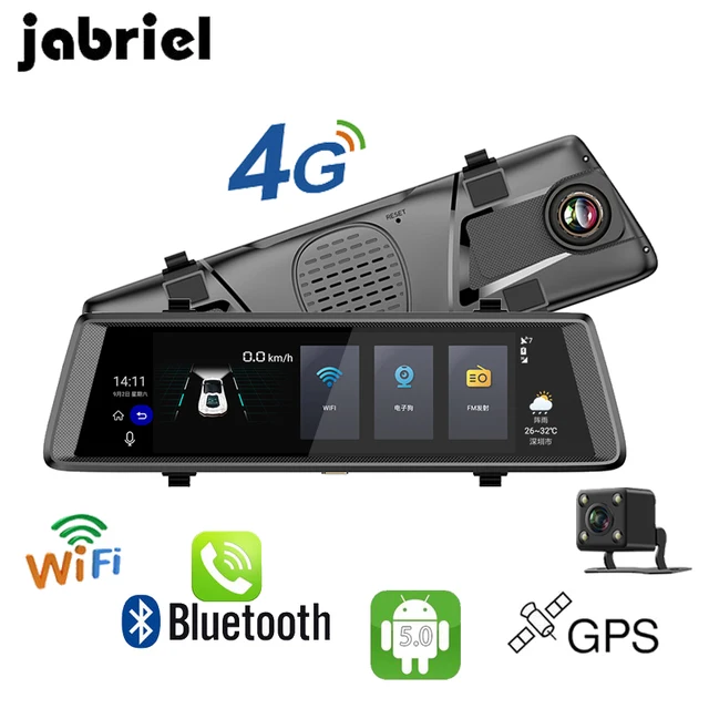 Best Price Jabriel Android 4G 10 Inch Touch ADAS Rear View Mirror Car DVR Dash Camera Portable Video Recorder Full HD 1080P GPS Navigation Best Price Jabriel Android 4G 10 Inch Touch ADAS Rear View Mirror Car DVR Dash Camera Portable Video Recorder Full HD 1080P GPS Navigation