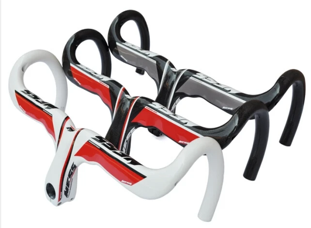 

New NESS Full carbon fiber road bike integrated handlebar one bend the