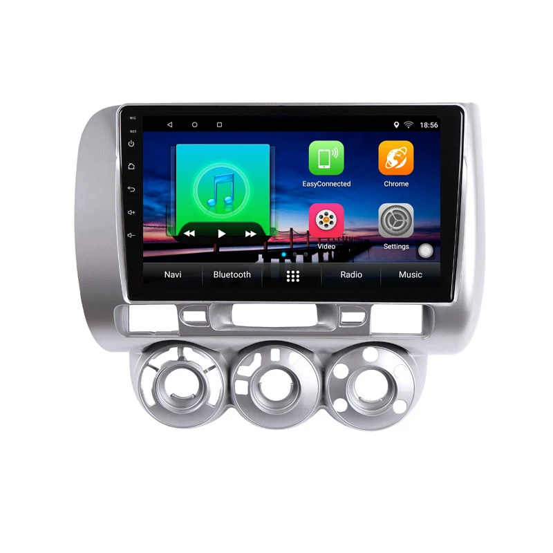 Best 9" 2+32G 2.5D IPS Android 8.1 Car DVD Multimedia Player GPS For honda Fit jazz 2004 2005 2006 2007 audio radio stereo navigation 15