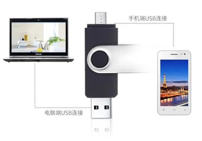 Двухпортовый смартфон OTG USB флеш-накопитель 64 Гб Флешка 32 Гб ручка драйвер карта памяти Clef USB для Android Multitul USB драйвер