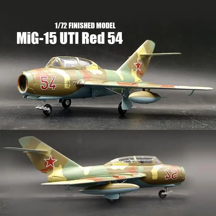 

Russia MiG-15 UTI Red 54 August 1980 1/72 aircraft finished plane Easy model