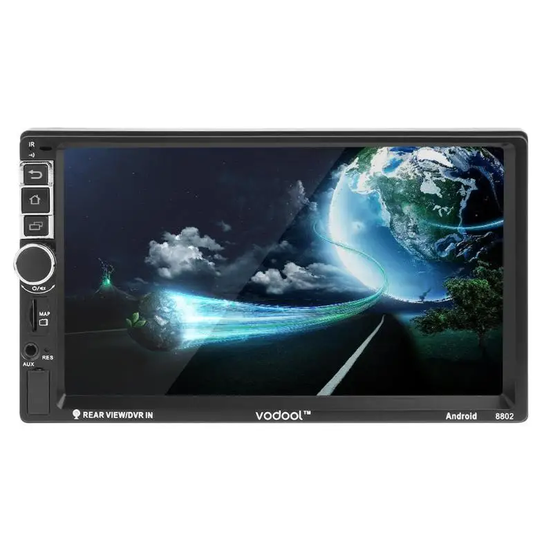 Flash Deal VODOOL 2 Din Android 7.1 Quad-core Car Stereo Player Multimedia Video MP5 Player 3G 4G WiFi GPS Navigation Audio Player+ Camera 5