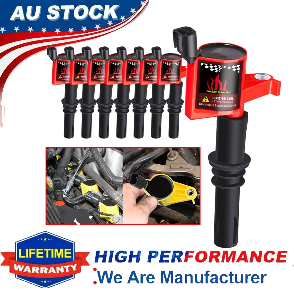 

8 Pack Ignition Coils for Ford F-150 F250 F350 2004 2005 2006 2007 2008 2009 2010 4.6L 5.4L 6.8L V8 Car Accessories Replacement