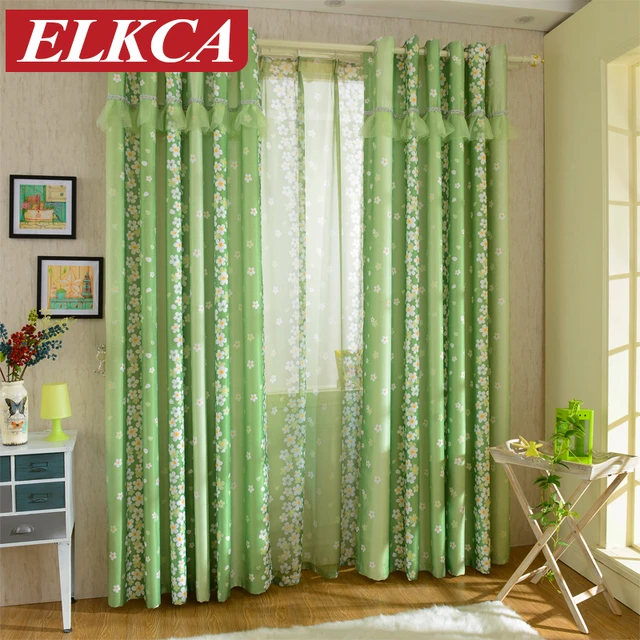 Rustikal/Pastoralen Floral Grün Vorhänge für Wohnzimmer/Schlafzimmer ... Rustikal/Pastoralen Floral Grün Vorhänge für Wohnzimmer/Schlafzimmer ...