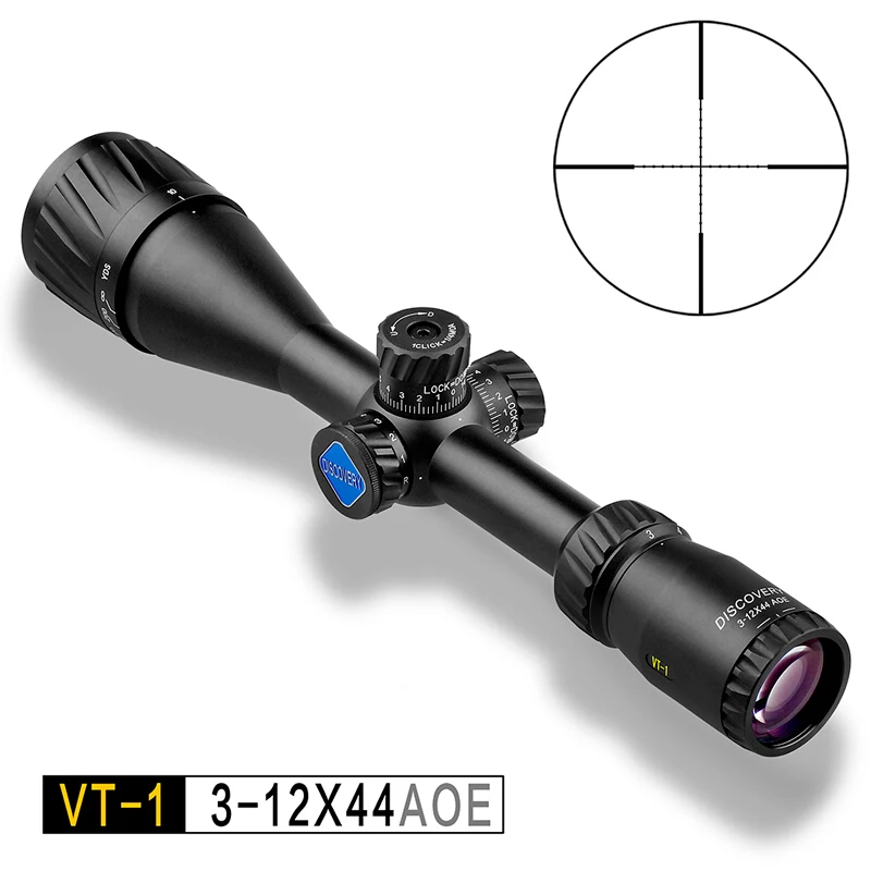 Discovery VT-1 3-12X44AOE охотничий прицел Mil Dot сетка оптический вид Riflescopes страйкбол пистолет аксессуар