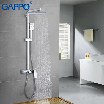 

GAPPO Sanitary Ware Suite bathroom massage showers waterfall rainfall bath mixer shower sets wall mounted shower heads