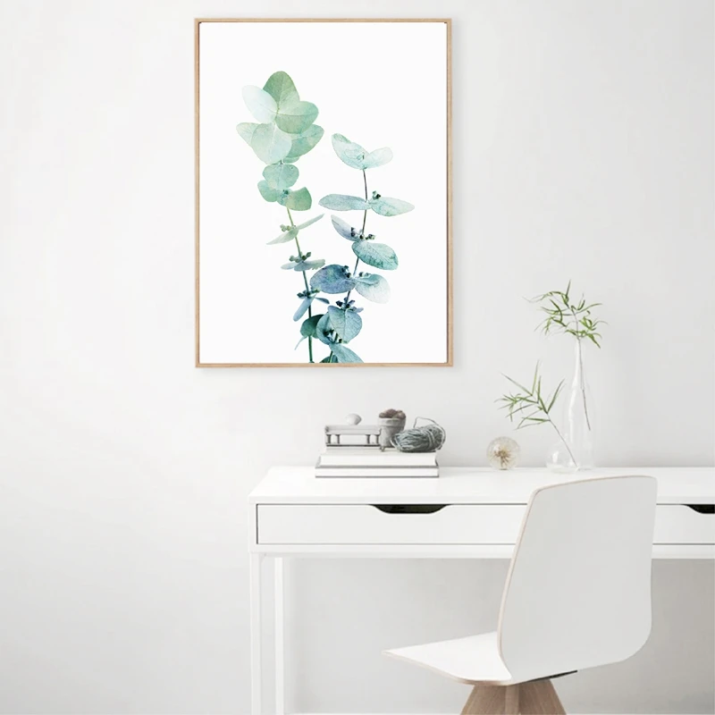 Australian Eucalyptus Leaf Painting Home Decor