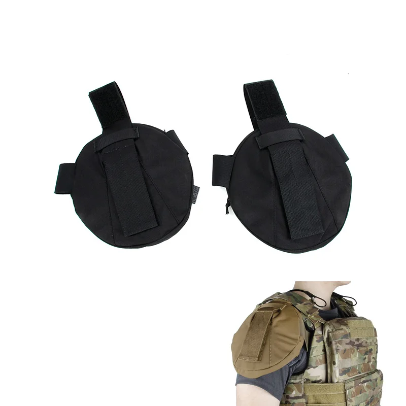 

2019 New CPC AVS Shoulder Armor Black shoulder Protection pair 100% import BK Nylon material Tactical vest shoulder cover pair