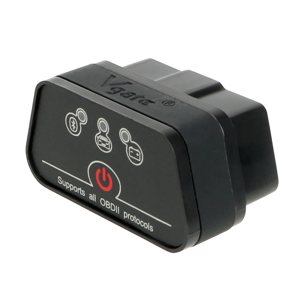 Автомобильный диагностический инструмент для автомобиля icar2 OBD2 ELM327 V1.5 для Android Bluetooth адаптер Автомобильный сканер - Цвет: Черный