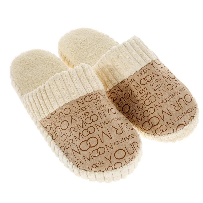 

New 2019 Autumn Winter Men Slippers Warm Soft House Shoes Lovers Home Slippers Women Indoor Shoes Plush Unisex Slippers Pantufas