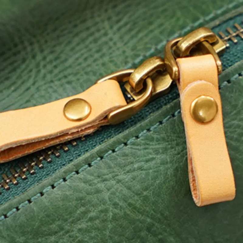 AETOO Leather art Sen Department Retro Shoulder Bag Handbag Leather Handbag Shoulder Bag Old dumplings