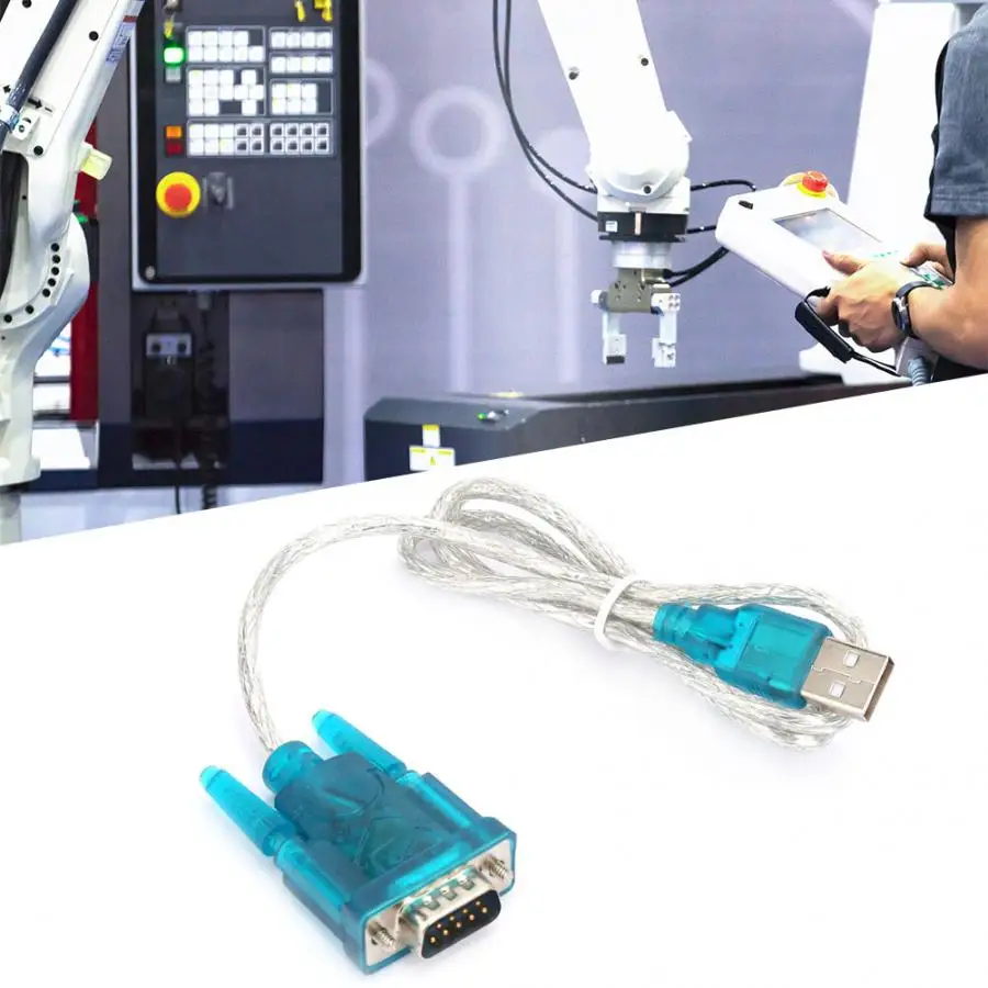 

2Pcs HL-340 USB To RS232 Serial Port Adapter 9 Pin Serial Cable Single-chip 340 crystal 12M USB port to serial port communicatio