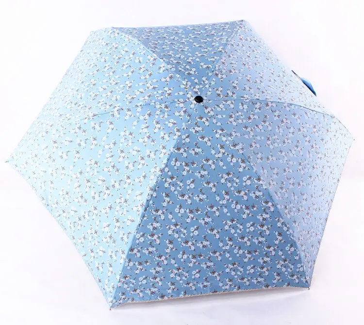 Качественный Карманный ультра-светильник, Зонт от дождя, женский, пять складных, маленький, Цветочный, Parapluie, Солнечный/дождливый, для путешествий, зонтик