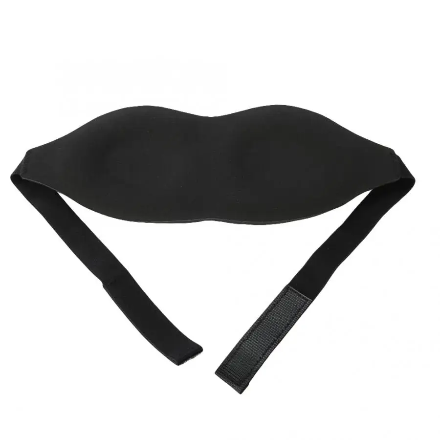 Black Smooth Adjustable Sleeping Eye Mask 3D Contoured Eye Mask for Home Travel Use Eye Mask Sleep Snoring