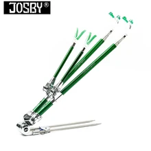 Two heads 1.7-2.1M Telescopic fishing Rod Holder Outdoor fold Adjustable Bracket made Stainless Steel Fishing Tackle