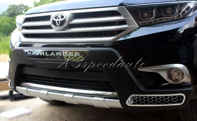 Для Toyota Highlander 2011 2012 2013 бампер передний+ задний протектор высокого качества