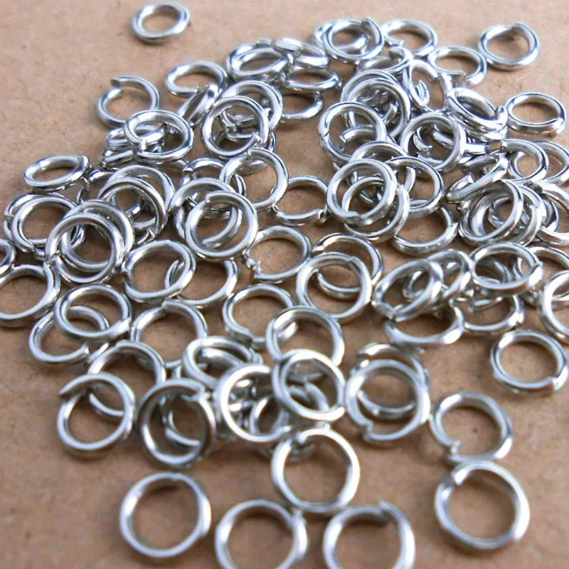 

Free Shipping 3mm-9mm 500pcs/lot Stainless Steel Single Loops Open Jump Rings&Split Rings jewelry findings DIY