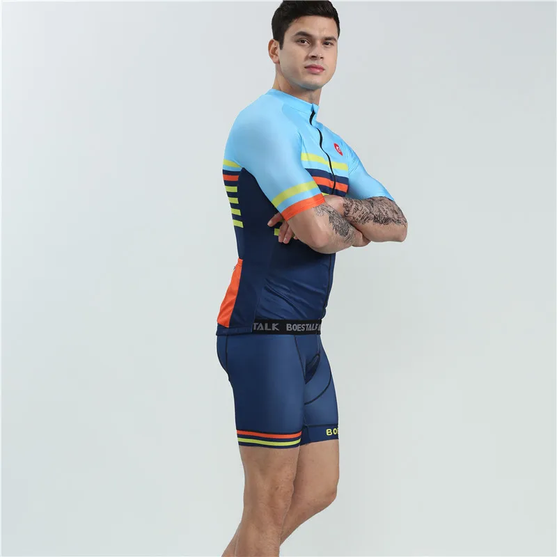 BOESTALK cycling sets team 2019 UCI Color strip Edition go pro team Custom top Cycling jersey bib shorts world Bicycle race suit