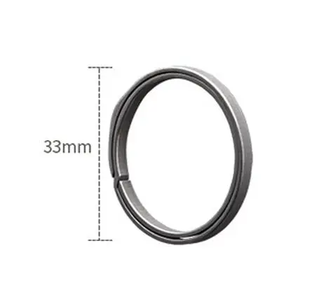 20mm/26mm/33mm Gray TC4 Titanium Alloy Key Ring EDC Outdoor Small Tool Blue Key Ring Accessories 33 gray