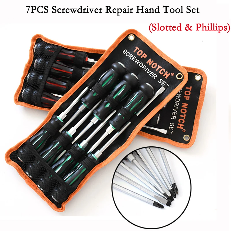 

7PCS Magnetic Screwdriver Repair Multifunctional Hand Tool Kit Set Slotted Phillips Repair Watch Phone PC Screwdriver Tool Set
