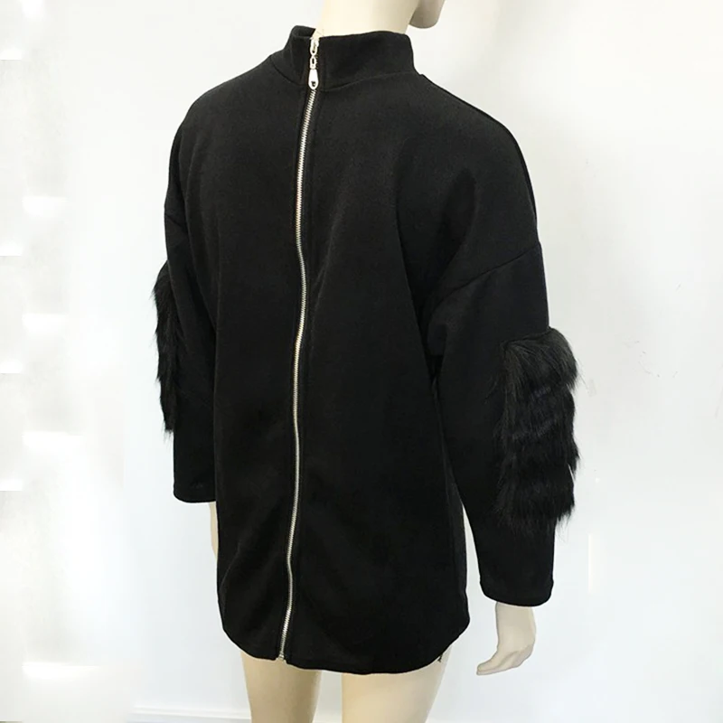 Women Sweater Oversized Fur Sweater Winter Truien Dames Fluffy Sweater Tunic Turtleneck Pull Femme Manche Longue 2018 Outwear