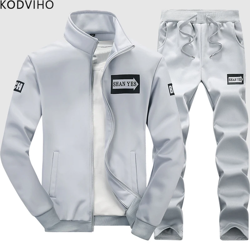 Мужской уличный спортивный костюм Chandal Белый мужская спортивная одежда для